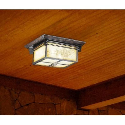 Cheapest ๐ Franklin Iron Works Mission Outdoor Ceiling Light Fixture Walnut Bronze 15" Frosted Cream Glass Damp Rated for Exterior House โ๏ธ 7 Cheapest ๐ Franklin Iron Works Mission Outdoor Ceiling Light Fixture Walnut Bronze 15" Frosted Cream Glass Damp Rated for Exterior House โ๏ธ - Image 5