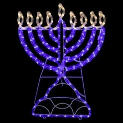 Best reviews of 👏 Northlight 23" LED Rope Light Commercial Hanukkah Menorah - Clear/Blue 💯