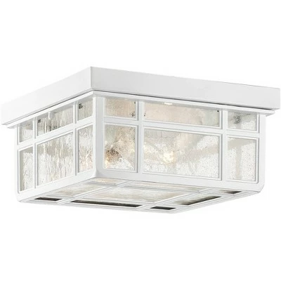 Brand new 🎁 Kathy Ireland Sierra Craftsman 10 1/2"W White Outdoor Ceiling Light 🥰 5 Brand new 🎁 Kathy Ireland Sierra Craftsman 10 1/2"W White Outdoor Ceiling Light 🥰 - Image 3