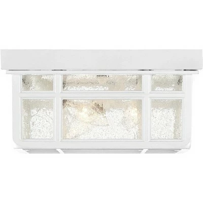 Brand new 🎁 Kathy Ireland Sierra Craftsman 10 1/2"W White Outdoor Ceiling Light 🥰 6 Brand new 🎁 Kathy Ireland Sierra Craftsman 10 1/2"W White Outdoor Ceiling Light 🥰 - Image 4