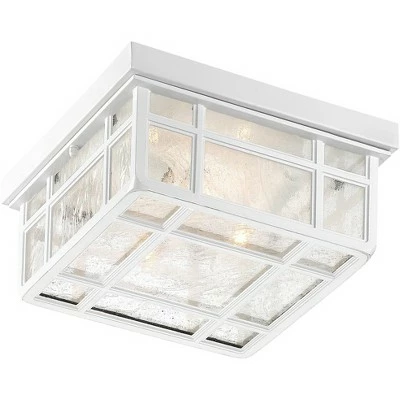 Brand new 🎁 Kathy Ireland Sierra Craftsman 10 1/2"W White Outdoor Ceiling Light 🥰 7 Brand new 🎁 Kathy Ireland Sierra Craftsman 10 1/2"W White Outdoor Ceiling Light 🥰 - Image 5