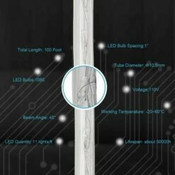 Best reviews of 🌟 Costway 100' 2 Wire LED Rope Light 🎅 Christmas Decorative Party In/Outdoor 110V Cool White ⭐ -Outdoor Lighting Store unnamed file 2852