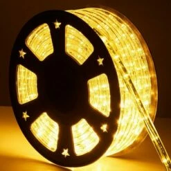 Buy 😀 Costway 100' 2 Wire LED Rope Light ❄ Christmas Decorative Party In/Outdoor 110V Warm White 🎉 -Outdoor Lighting Store unnamed file 2861