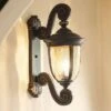 Best reviews of 💯 John Timberland Outdoor Wall Light Fixture Bronze Scroll 24" Champagne 🔨 Hammered Glass for Exterior House Porch Patio ❤️ -Outdoor Lighting Store unnamed file 2886