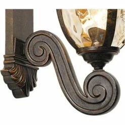 Best reviews of 💯 John Timberland Outdoor Wall Light Fixture Bronze Scroll 24" Champagne 🔨 Hammered Glass for Exterior House Porch Patio ❤️ -Outdoor Lighting Store unnamed file 2888