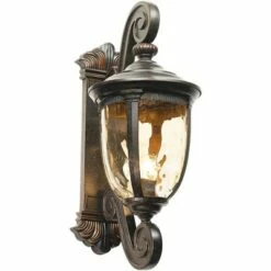Best reviews of 💯 John Timberland Outdoor Wall Light Fixture Bronze Scroll 24" Champagne 🔨 Hammered Glass for Exterior House Porch Patio ❤️ -Outdoor Lighting Store unnamed file 2891