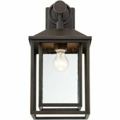 Flash Sale 🎁 John Timberland Mission Outdoor Wall Light Fixture Bronze 18" Textured Glass for Exterior House Porch Patio Deck 🔥 -Outdoor Lighting Store unnamed file 2896