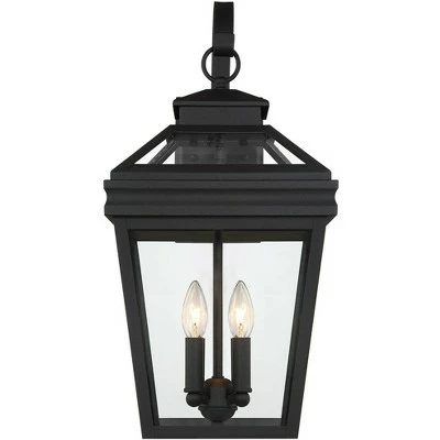 Flash Sale 🛒 John Timberland Traditional Outdoor Wall Light Fixture Textured Black Lantern 22" Clear Glass for Exterior House Porch Patio Deck 🎁 5 Flash Sale 🛒 John Timberland Traditional Outdoor Wall Light Fixture Textured Black Lantern 22" Clear Glass for Exterior House Porch Patio Deck 🎁 - Image 3