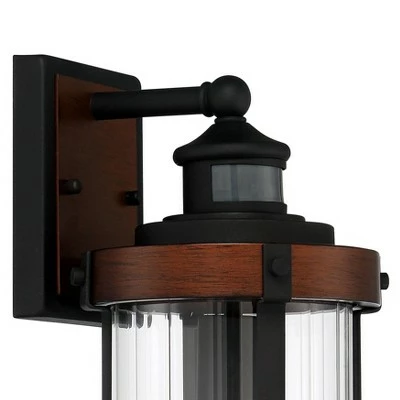 Discount โจ John Timberland Industrial Outdoor Wall Light Fixture Dark Wood Finish Black 15 1/2" Motion Sensor Clear Glass for Exterior House Porch ๐ 4 Discount โจ John Timberland Industrial Outdoor Wall Light Fixture Dark Wood Finish Black 15 1/2" Motion Sensor Clear Glass for Exterior House Porch ๐ - Image 2