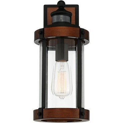 Discount โจ John Timberland Industrial Outdoor Wall Light Fixture Dark Wood Finish Black 15 1/2" Motion Sensor Clear Glass for Exterior House Porch ๐ 5 Discount โจ John Timberland Industrial Outdoor Wall Light Fixture Dark Wood Finish Black 15 1/2" Motion Sensor Clear Glass for Exterior House Porch ๐ - Image 3