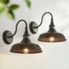Discount 🎉 John Timberland Farmhouse Outdoor Barn Light Fixture Bronze 12 1/2" Motion Sensor for Exterior House Porch Patio Outside Home 🎉