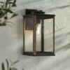 New 💯 John Timberland Farmhouse Rustic Outdoor Wall Light Fixture Dark Bronze Wood Finish Grain 17" Glass Exterior House Porch Patio Outside ✔️ -Outdoor Lighting Store unnamed file 2932