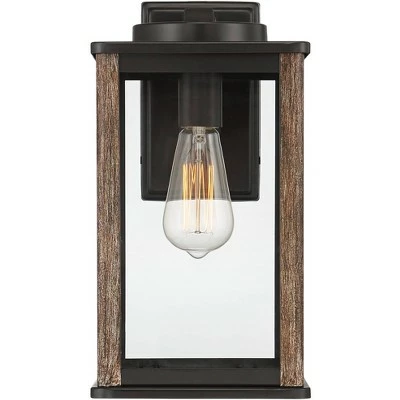 Cheapest ๐ฏ John Timberland Modern Farmhouse Outdoor Wall Light Fixture Dark Bronze Wood Finish Grain 14 1/4" Clear Glass Panels Exterior House Porch โ 6 Cheapest ๐ฏ John Timberland Modern Farmhouse Outdoor Wall Light Fixture Dark Bronze Wood Finish Grain 14 1/4" Clear Glass Panels Exterior House Porch โ - Image 4