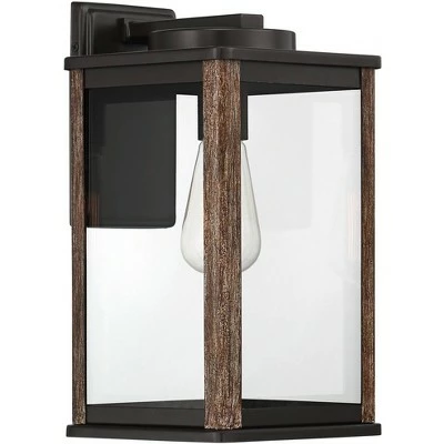 Cheapest ๐ฏ John Timberland Modern Farmhouse Outdoor Wall Light Fixture Dark Bronze Wood Finish Grain 14 1/4" Clear Glass Panels Exterior House Porch โ 7 Cheapest ๐ฏ John Timberland Modern Farmhouse Outdoor Wall Light Fixture Dark Bronze Wood Finish Grain 14 1/4" Clear Glass Panels Exterior House Porch โ - Image 5