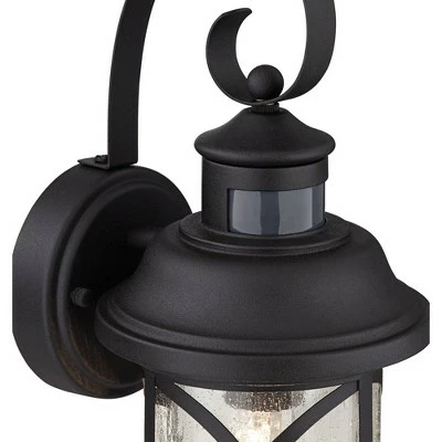 Best deal ⌛ John Timberland Industrial Farmhouse Outdoor Wall Light Fixtures Set of 2 Black 15 1/2" Glass Dusk To Dawn Motion Sensor Exterior ✨ 4 Best deal ⌛ John Timberland Industrial Farmhouse Outdoor Wall Light Fixtures Set of 2 Black 15 1/2" Glass Dusk To Dawn Motion Sensor Exterior ✨ - Image 2