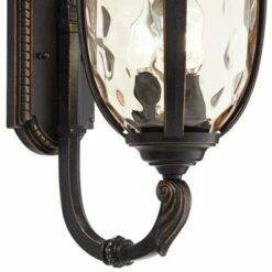 Discount ✨ John Timberland Outdoor Wall Light Fixture Bronze 21" 🔨 Hammered Glass Sconce for House Deck Patio 🛒 -Outdoor Lighting Store unnamed file 2959