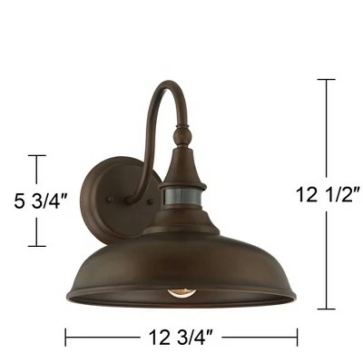 Deals 🔥 John Timberland Rustic Farmhouse Outdoor Barn Light Fixture Bronze 12 1/2" Dusk to Dawn Motion Sensor Exterior House Porch Patio 🎉 9 Deals 🔥 John Timberland Rustic Farmhouse Outdoor Barn Light Fixture Bronze 12 1/2" Dusk to Dawn Motion Sensor Exterior House Porch Patio 🎉 - Image 7