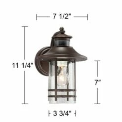 Cheapest ⌛ John Timberland Outdoor Wall Light Fixture Oil-Rubbed Bronze 11 1/4" Seedy Glass Motion Sensor for Exterior House Porch Patio Deck 🤩 -Outdoor Lighting Store unnamed file 3003
