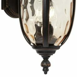 Best deal ⭐ John Timberland Vintage Outdoor Wall Light Fixture Bronze Metal 20 1/2" Champagne 🔨 Hammered Glass for Exterior House Porch Patio 👍 -Outdoor Lighting Store unnamed file 3014
