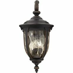 Best deal ⭐ John Timberland Vintage Outdoor Wall Light Fixture Bronze Metal 20 1/2" Champagne 🔨 Hammered Glass for Exterior House Porch Patio 👍 -Outdoor Lighting Store unnamed file 3015