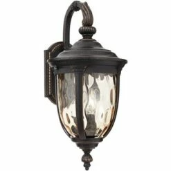 Best deal ⭐ John Timberland Vintage Outdoor Wall Light Fixture Bronze Metal 20 1/2" Champagne 🔨 Hammered Glass for Exterior House Porch Patio 👍 -Outdoor Lighting Store unnamed file 3016