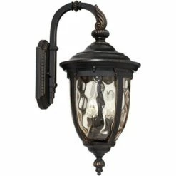 Best deal ⭐ John Timberland Vintage Outdoor Wall Light Fixture Bronze Metal 20 1/2" Champagne 🔨 Hammered Glass for Exterior House Porch Patio 👍 -Outdoor Lighting Store unnamed file 3017