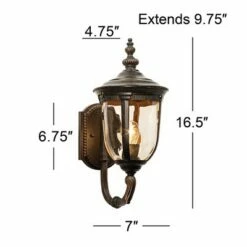 Deals 🌟 John Timberland Bronze Outdoor Wall Light Vintage Curved Arm Sconce Fixture for Exterior House Patio Porch ⭐ -Outdoor Lighting Store unnamed file 3032