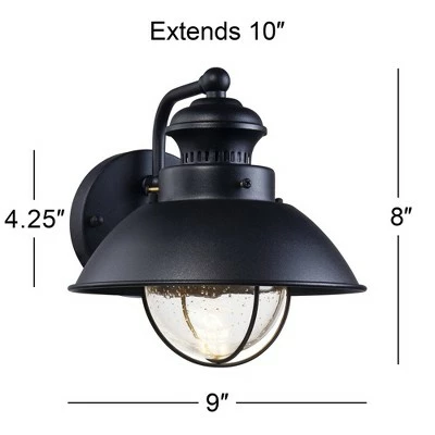 New ๐คฉ John Timberland Rustic Outdoor Wall Light Fixture LED Black 8" Seedy Glass Sconce for Exterior Deck Porch Patio ๐ฅฐ 10 New ๐คฉ John Timberland Rustic Outdoor Wall Light Fixture LED Black 8" Seedy Glass Sconce for Exterior Deck Porch Patio ๐ฅฐ - Image 8