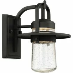 Brand new 🔥 John Timberland Modern Outdoor Wall Light Fixture LED Black 10" Clear Seedy Glass for Exterior House Porch Patio Deck Entryway 🧨 -Outdoor Lighting Store unnamed file 3046
