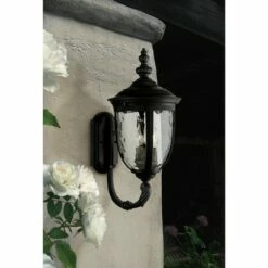 Cheap 🛒 John Timberland Outdoor Wall Light Fixture Textured Black Upbridge Arm 21" Clear 🔨 Hammered Glass for Exterior Porch Patio 😉 -Outdoor Lighting Store unnamed file 3063