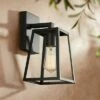 Promo 🎁 John Timberland Modern Outdoor Wall Light Fixture Mystic Black 10 3/4" Clear Glass for Exterior House Porch Patio Deck 🤩 -Outdoor Lighting Store unnamed file 3072