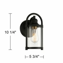 Brand new 😍 John Timberland Farmhouse Outdoor Wall Light Fixture Black Metal 10 1/4" Clear Glass for Exterior House Porch Patio Entryway 😍 -Outdoor Lighting Store unnamed file 3083