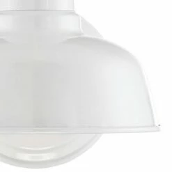 Deals ✨ John Timberland Farmhouse Outdoor Wall Light Fixture Urban Barn White Steel 11 1/4" for Exterior House Porch Patio Deck ⭐ -Outdoor Lighting Store unnamed file 3098