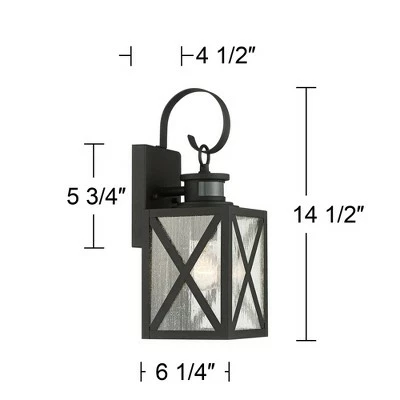 Top 10 ๐ John Timberland Vintage Outdoor Wall Light Fixtures Set of 2 Textured Black 14 1/2" Dusk to Dawn Motion Sensor for Exterior House โจ 9 Top 10 ๐ John Timberland Vintage Outdoor Wall Light Fixtures Set of 2 Textured Black 14 1/2" Dusk to Dawn Motion Sensor for Exterior House โจ - Image 7