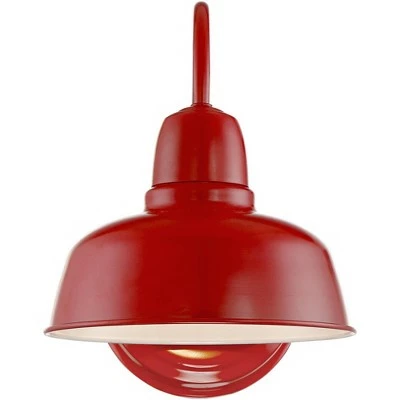 Discount 🥰 John Timberland Farmhouse Outdoor Wall Light Fixture Urban Barn Red Steel Gooseneck 11 1/4" for Exterior House Porch Patio 😀 5 Discount 🥰 John Timberland Farmhouse Outdoor Wall Light Fixture Urban Barn Red Steel Gooseneck 11 1/4" for Exterior House Porch Patio 😀 - Image 3