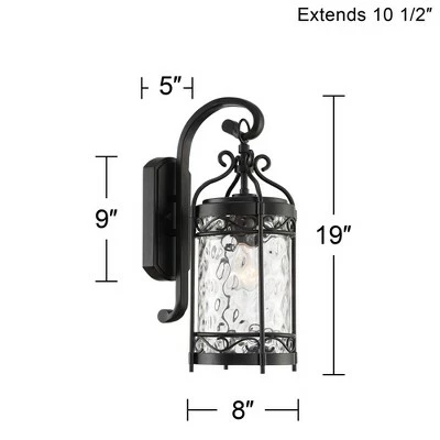 Coupon ๐งจ John Timberland Outdoor Wall Light Fixture Matte Black 19" Clear ๐จ Hammered Glass for Exterior House Porch Patio Deck ๐คฉ 8 Coupon ๐งจ John Timberland Outdoor Wall Light Fixture Matte Black 19" Clear ๐จ Hammered Glass for Exterior House Porch Patio Deck ๐คฉ - Image 6