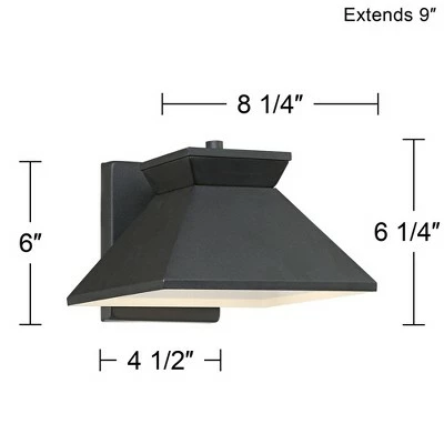 Hot Sale โญ John Timberland Modern Outdoor Wall Light Fixture LED Black 6 1/4" Metal Shade for Exterior House Porch Patio Deck ๐ 6 Hot Sale โญ John Timberland Modern Outdoor Wall Light Fixture LED Black 6 1/4" Metal Shade for Exterior House Porch Patio Deck ๐ - Image 5