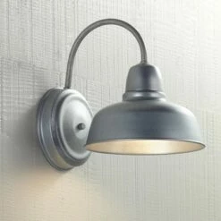 Discount 😍 John Timberland Rustic Outdoor Wall Light Fixture Urban Barn Galvanized 11 1/4" Sconce for House Farmhouse Deck Porch Patio 🎉