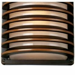 Best reviews of 🧨 John Timberland Modern Outdoor Wall Light Fixture Rubbed Bronze 10" Banded Grid Frosted Glass for Exterior House Porch Patio Deck ✨ -Outdoor Lighting Store unnamed file 3150