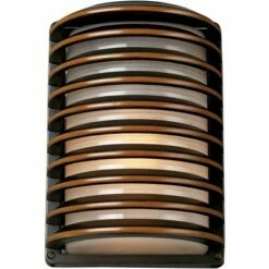 Best reviews of 🧨 John Timberland Modern Outdoor Wall Light Fixture Rubbed Bronze 10" Banded Grid Frosted Glass for Exterior House Porch Patio Deck ✨ -Outdoor Lighting Store unnamed file 3151