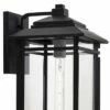 Best reviews of ⌛ John Timberland Mission Outdoor Wall Light Fixture Matte Black Metal 19" Clear Glass Shade Exterior House Porch Patio Deck Home 🛒