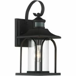 Deals 🧨 John Timberland Mission Outdoor Wall Light Fixture Textured Black 14 1/4" Clear Glass Motion Sensor for Exterior House Porch Patio 💯 -Outdoor Lighting Store unnamed file 3182