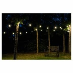 Promo 🔔 9ct Classic Café Outdoor String Lights Integrated LED Bulb - Black Wire - Enbrighten 👍 -Outdoor Lighting Store unnamed file 32