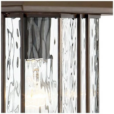 Buy 💯 John Timberland Modern Outdoor Wall Fixture Bronze 15 1/4" Clear Water Glass Lantern Dusk to Dawn Motion Security Sensor for Exterior Porch 🔥 5 Buy 💯 John Timberland Modern Outdoor Wall Fixture Bronze 15 1/4" Clear Water Glass Lantern Dusk to Dawn Motion Security Sensor for Exterior Porch 🔥 - Image 3