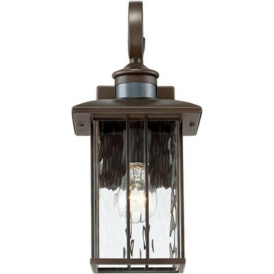 Buy 💯 John Timberland Modern Outdoor Wall Fixture Bronze 15 1/4" Clear Water Glass Lantern Dusk to Dawn Motion Security Sensor for Exterior Porch 🔥 6 Buy 💯 John Timberland Modern Outdoor Wall Fixture Bronze 15 1/4" Clear Water Glass Lantern Dusk to Dawn Motion Security Sensor for Exterior Porch 🔥 - Image 4