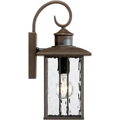 Buy 💯 John Timberland Modern Outdoor Wall Fixture Bronze 15 1/4" Clear Water Glass Lantern Dusk to Dawn Motion Security Sensor for Exterior Porch 🔥 7 Buy 💯 John Timberland Modern Outdoor Wall Fixture Bronze 15 1/4" Clear Water Glass Lantern Dusk to Dawn Motion Security Sensor for Exterior Porch 🔥 - Image 5