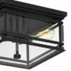 Best deal 😍 John Timberland Mission Outdoor Ceiling Light Fixture Matte Black Metal 13" Clear Glass for Exterior House Porch Patio Deck Home 👏