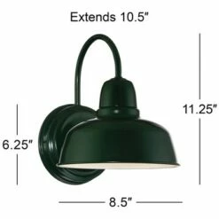 Wholesale ✔️ John Timberland Farmhouse Outdoor Wall Light Fixture Urban Barn Green Steel Gooseneck 11 1/4" for Exterior House Porch Patio 🎉 -Outdoor Lighting Store unnamed file 3239