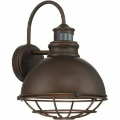 Best reviews of 🎉 John Timberland Industrial Outdoor Wall Light Fixture Urban Barn Oiled Bronze 14" Round Cage Motion Security Sensor for House Porch Patio ⌛ -Outdoor Lighting Store unnamed file 3244