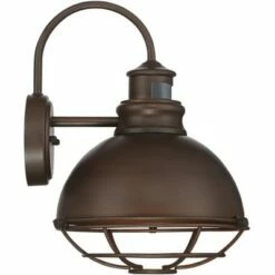 Best reviews of 🎉 John Timberland Industrial Outdoor Wall Light Fixture Urban Barn Oiled Bronze 14" Round Cage Motion Security Sensor for House Porch Patio ⌛ -Outdoor Lighting Store unnamed file 3245